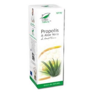 Spray cu propolis si aloe vera, 100ml - MEDICA