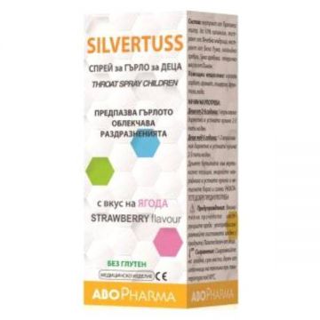 Spray de Gat pentru Copii Silvertuss, 30ml - ABO Pharma