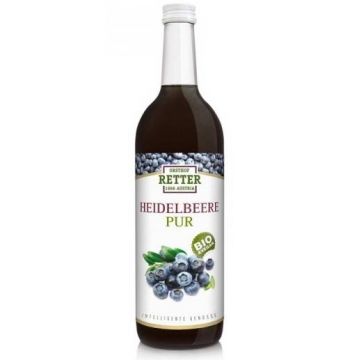 Suc de afine pur, eco-bio, 750ml, Retter