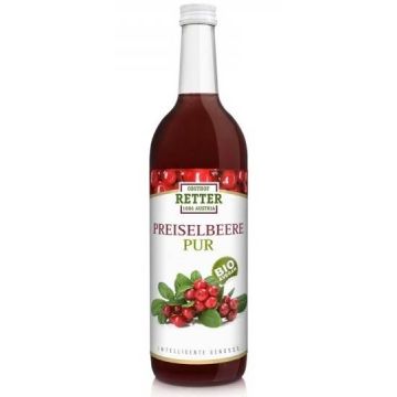 Suc de merisor pur, eco-bio, 750ml - Retter