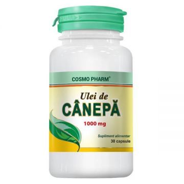 Ulei de Canepa, 1000mg, 30cps - Cosmo Pharm