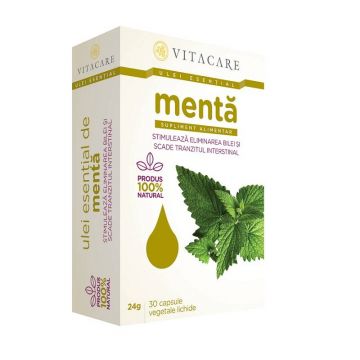 Ulei esential de menta, 30cps - VitaCare