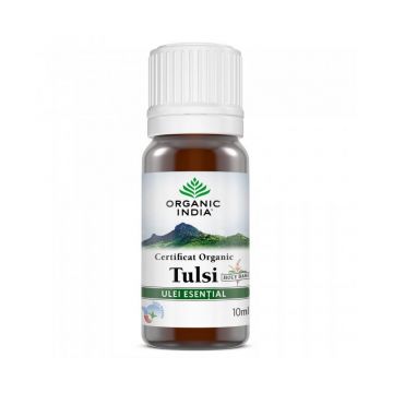 Ulei Esential Tulsi Busuioc sfant, 10ml - Organic India