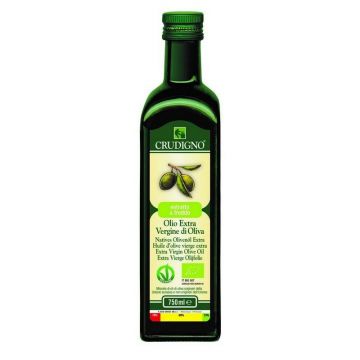 Ulei masline extras la rece, mediteranean, eco-bio, 750ml - Crudigno