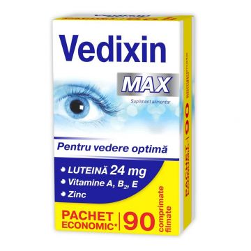 Vedixin Max pentru vedere optima, 90cps - ZDROVIT