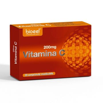 Vitamina C, 200mg, 20cpr - Bioeel