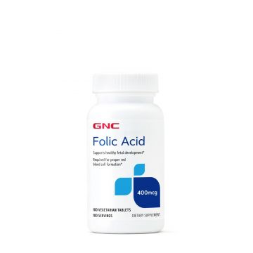 Acid folic, 400mcg, 100tbs - GNC