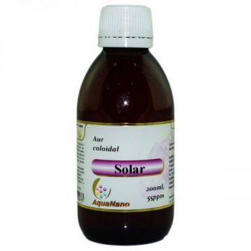 Aur coloidal, solar, 55ppm, 200ml - Aghoras