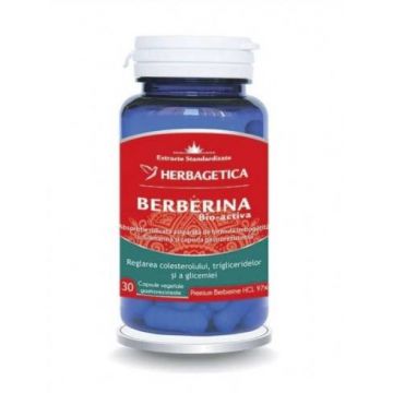 Berberina Bio-Activa, 60cps si 30cps - Herbagetica 30 capsule
