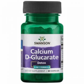 Calciu D-Glucarat, 250mg, 60cps - Swanson
