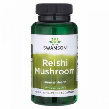 Ciuperca Reishi, 600mg, 60cps - Swanson