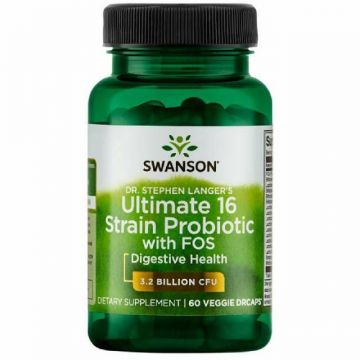 Complex 16 Probiotice si Prebiotice FOS, 60cps - Swanson