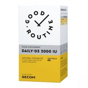 DAILY-D3 Vitamina D3 2000UI 60cps - Good Routine - Secom