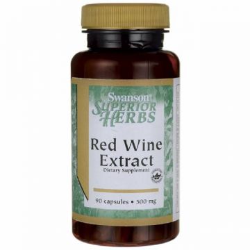 Extract de Vin Rosu, 500Mg, 90cps - Swanson