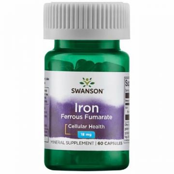 Fumaratul de Fier, 18mg, 60cps - Swanson