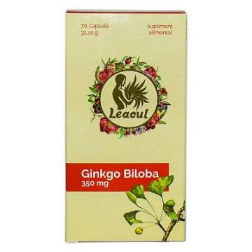 Ginkgo Biloba, 350mg, 70cps - LEACUL