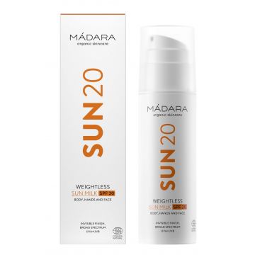 Lotiune de soare delicata SPF 20, 150ml - Madara