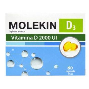 Molekin vitamina D3 2000 UI, 60cps - ZDROVIT