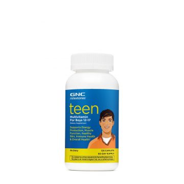 Multivitamine pentru adolescenti baieti 12-17 ani, 120cps - GNC