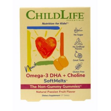 Omega3 dha si choline, softmelts, 27tbs - Secom - Child Life