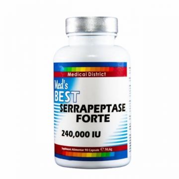 Serrapeptase Forte, 240000IU, 90cps - Med's Best