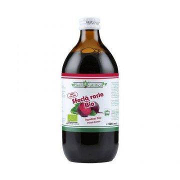 Sfecla rosie suc 100% pur, eco-bio, 500ml - Health Nutrition