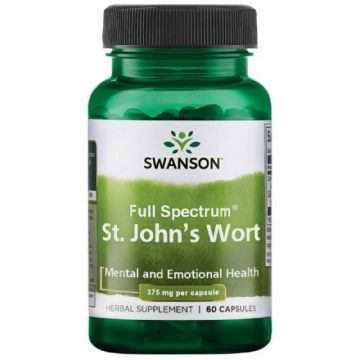 St. John's Wort Sunatoare, 375mg, 60cps - Swanson