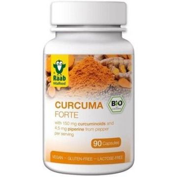 Turmeric forte, 500mg, eco-bio, 90cps - Raab