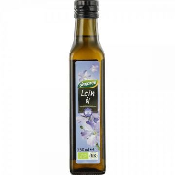 Ulei de in presat la rece, eco-bio, 250ml - Dennree