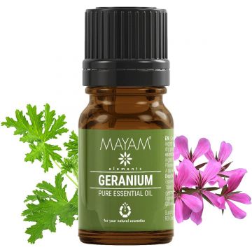 Ulei esential de Geraniu Bourbon, 5ml - Mayam