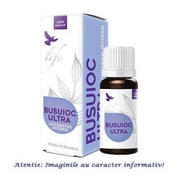 Ulei Esential Integral de Busuioc Ultra, 10ml - Life Bio