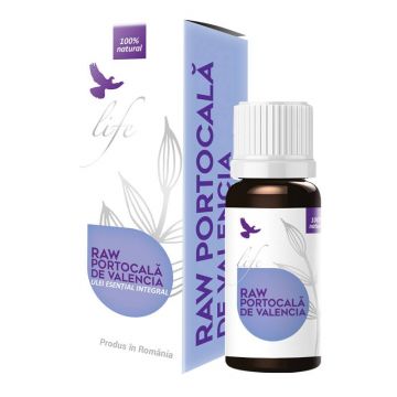 Ulei esential integral Raw Portocala de Valencia, 10ml - Life Bio