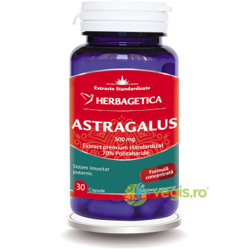 Astragalus 500mg cu 70% Polizaharide 30cps