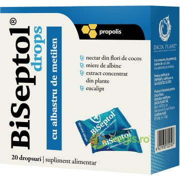 BiSeptol - Dropsuri cu Albastru de Metilen 20buc