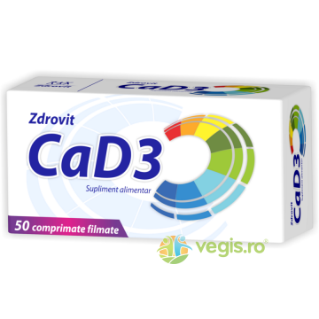 Calciu + Vitamina D3 50cpr