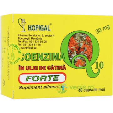 Coenzima Q10 + Ulei Catina Forte 30mg 40cps moi