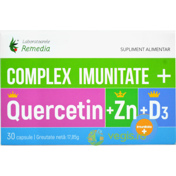 Complex Imunitate + Quercetin + ZN + D3 30cps