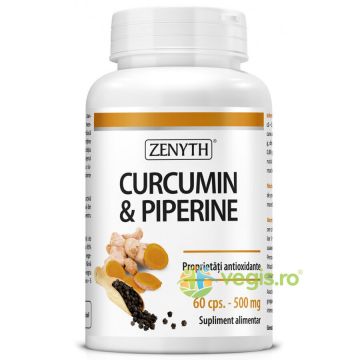 Curcumin & Piperine 500mg 60cps
