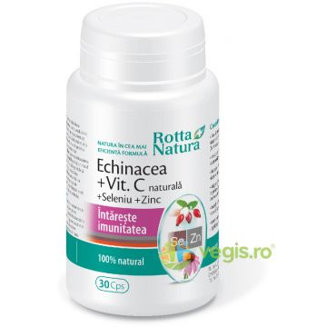 Echinaceea+Vitamina C+Seleniu+Zinc 30cps
