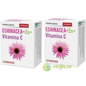 Pachet Echinacea + Zinc + Vitamina C 30cps+30cps