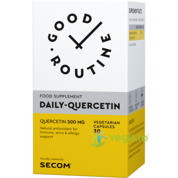 Quercetin (Quercitina) 500mg 30 cps vegetale Secom,