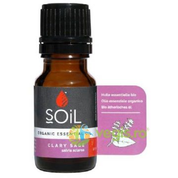 Ulei Esential de Salvie (Clary Sage) Ecologic/Bio 10ml