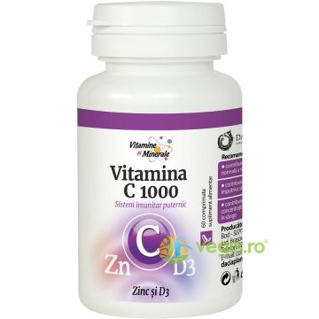 Vitamina C 1000 cu Zinc si D3 60Cpr