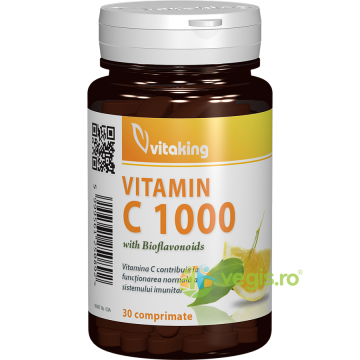 Vitamina C 1000mg cu Bioflavonoide, Acerola si Macese 30tb