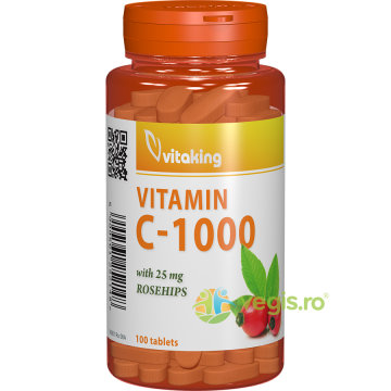 Vitamina C 1000mg cu Macese 100tb