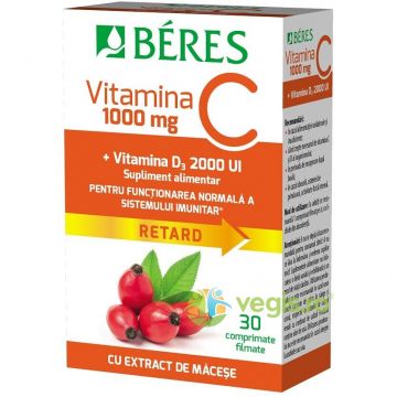 Vitamina C 1000mg + Vitamina D3 2000ui 30cpr