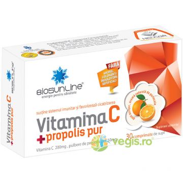Vitamina C 200mg + Propolis 50g 30tb