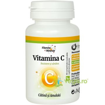 Vitamina C cu Catina si Amalaki 60cpr masticabile
