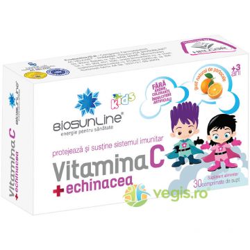 Vitamina C cu Echinacea pentru Copii 30cpr
