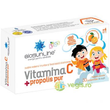 Vitamina C cu Propolis Pur pentru Copii 30cpr